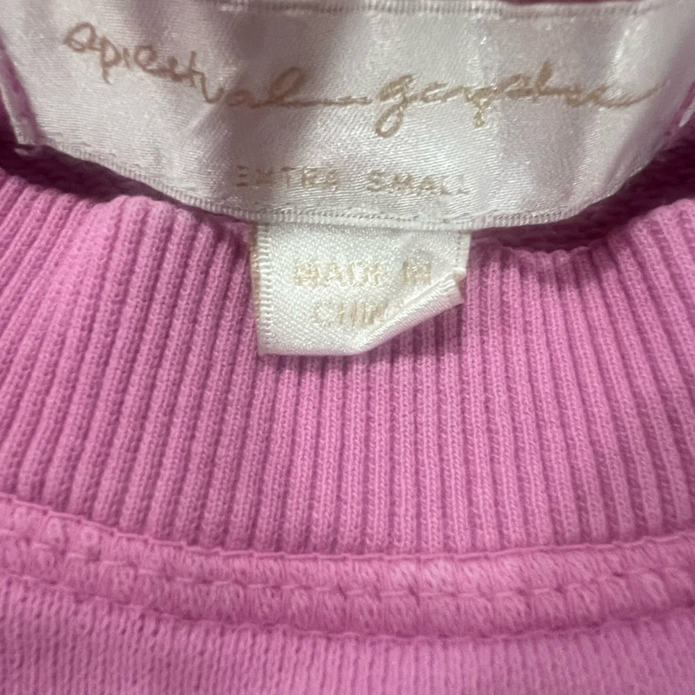 Spiritual Gangster Pink Crewneck Sweatshirt XS flaw - Picture 3 of 8